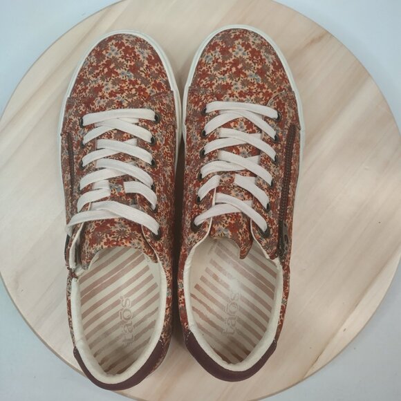 Taos Z Soul Premium Cushioning Fall Floral Multicolor Sneakers Women US 11 - Picture 9 of 13